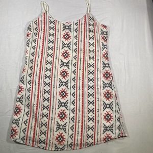 Sam Edelman*Womens Medium Slip Dress*Cross Stitch Design*Embellished*Light